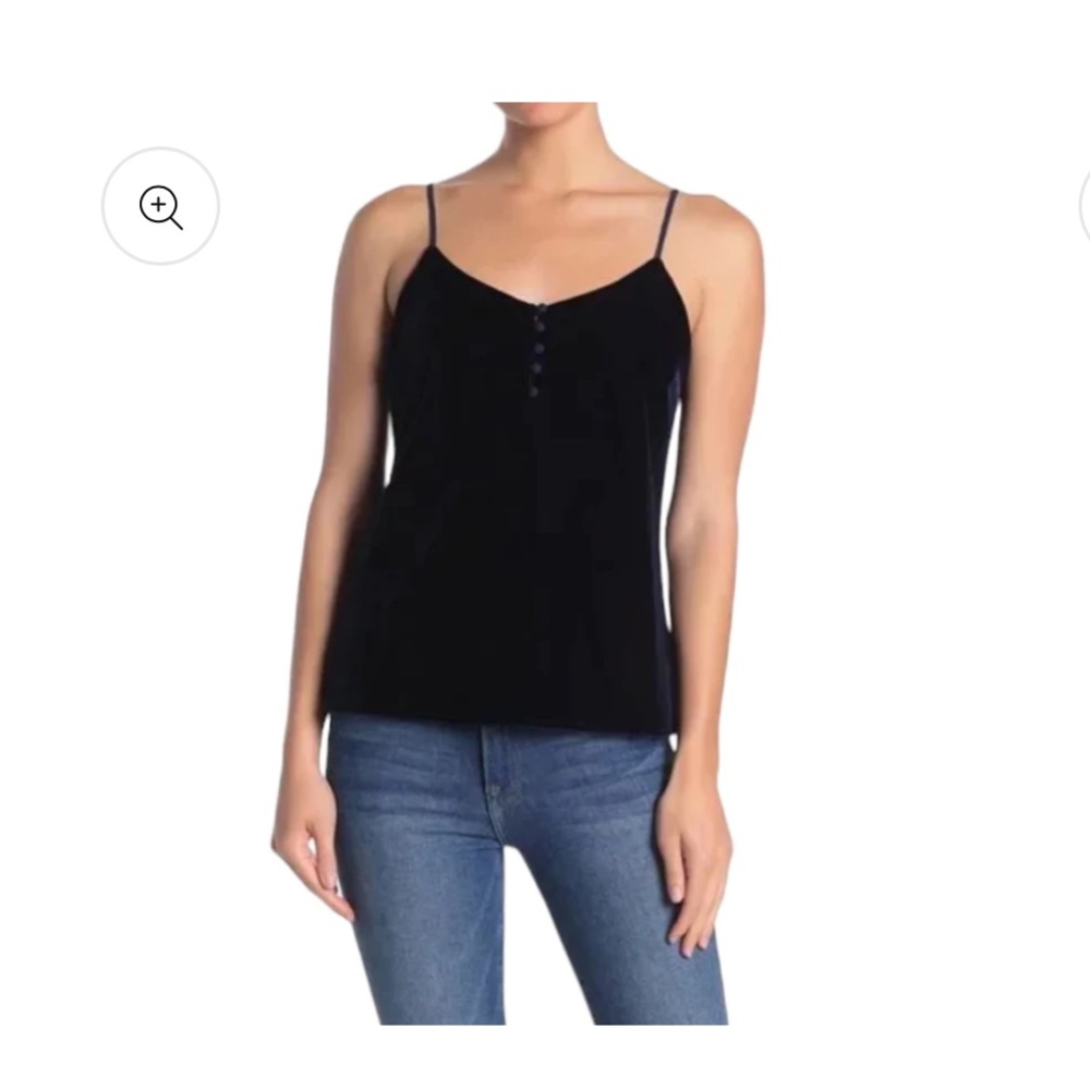 L’academie Los Angeles blue velvet cami size Large